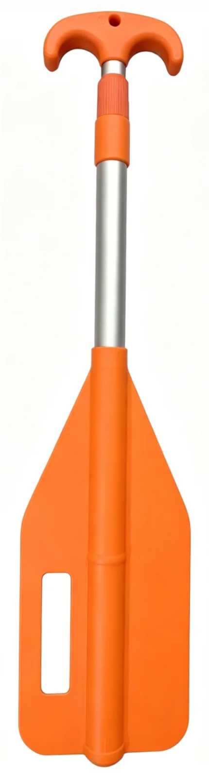 CA175 orange adjustable canoe paddle with grip