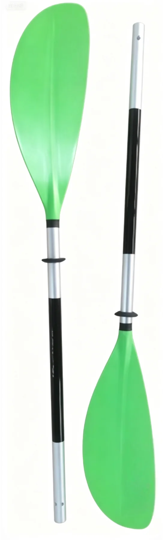 K270 green reinforced kayak paddle components