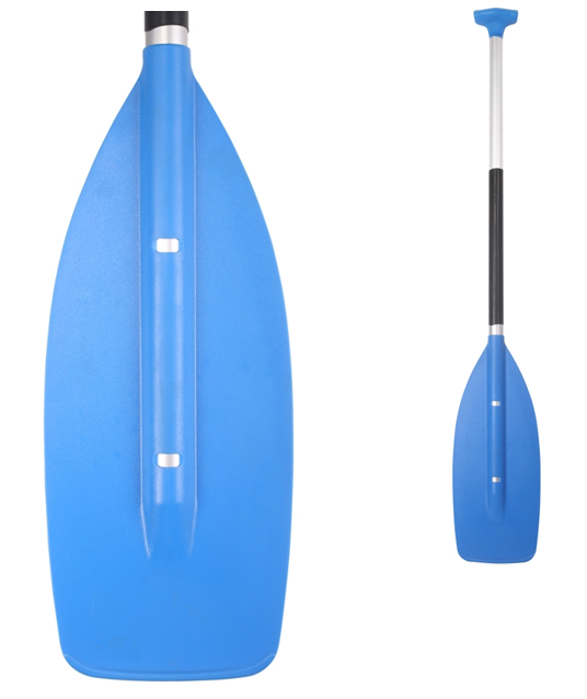 Complete single-blade canoe paddle