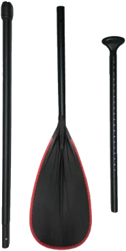 Isolated SA159-3 rubber-edge SUP paddle components