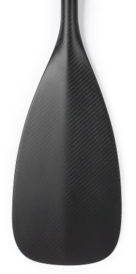 Close view of carbon fiber paddle blade weave
