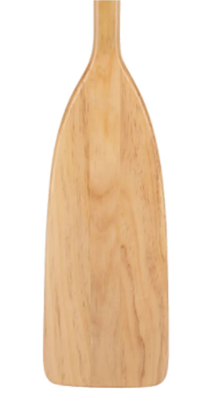 Close view of W001 wood paddle blade